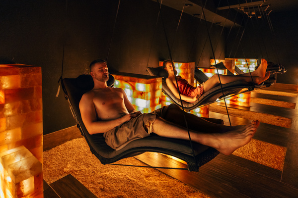 Salzinhalation für Sauna-Gäste