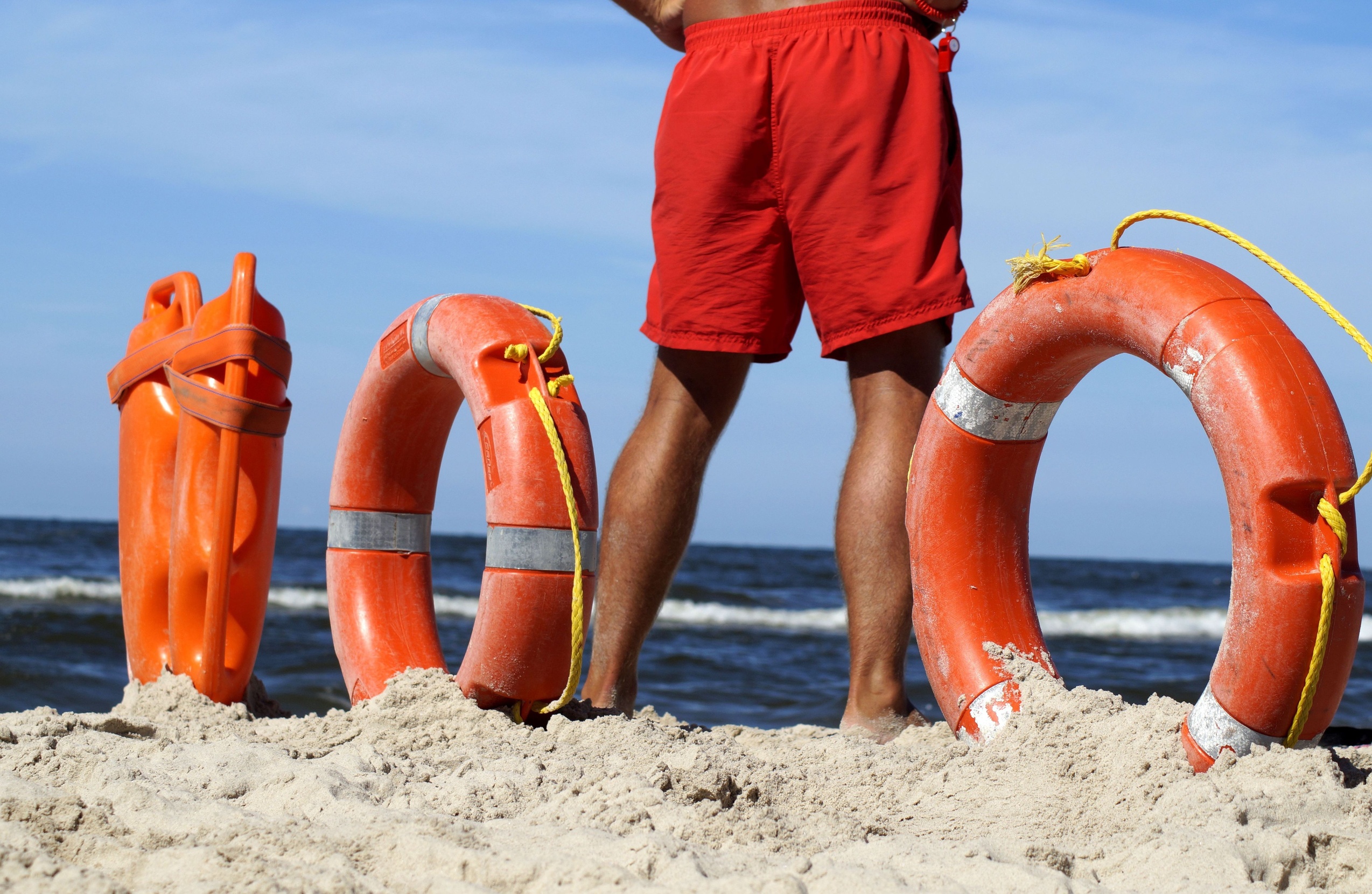 lifeguard, baywatch, lifebuoy