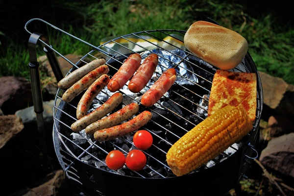 grilling, grill, charcoal, charcoal grill, grilled sausage, corn, vegetables, loaf, grilled cheese, grill grate, garden, grill proof, flesh, fire, bbq, nature, food, meal, money, yummy, sausage, grilled, barbeque, shrimp, hot